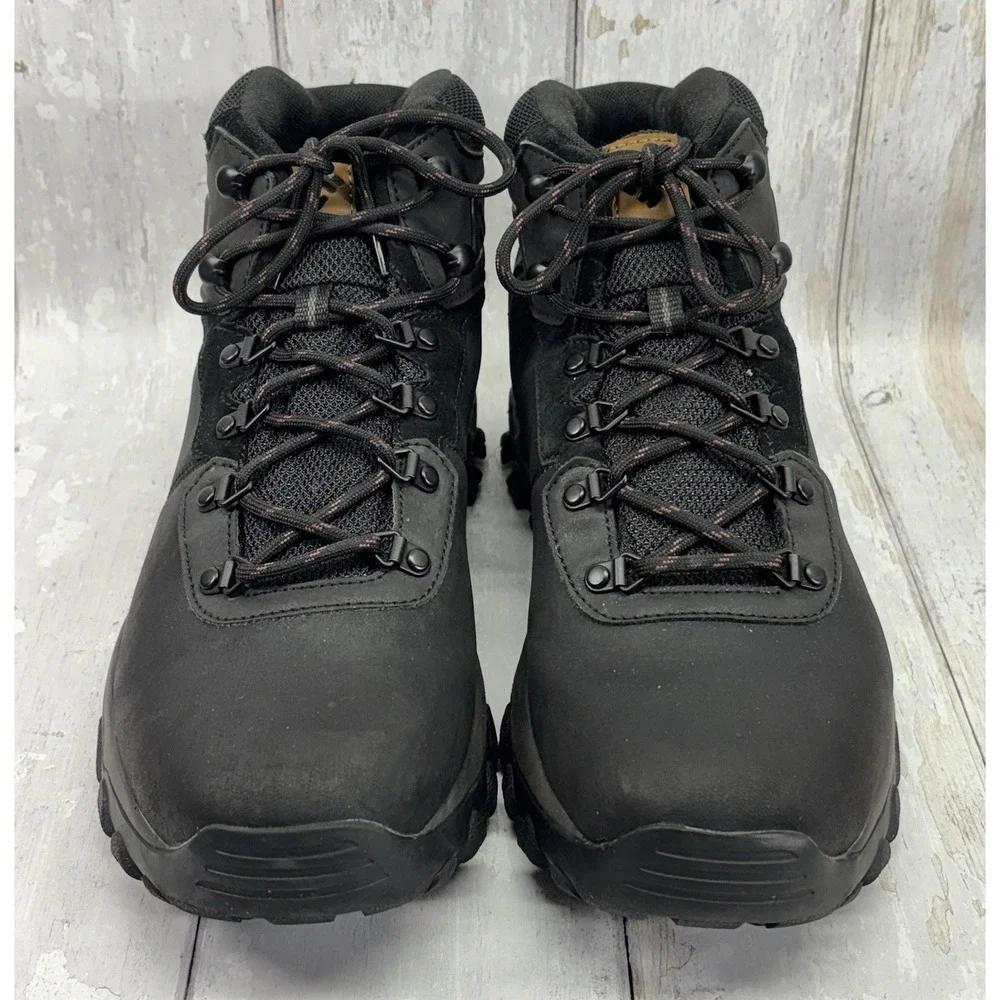 Columbia Newton Ridge Plus II Waterproof Hiking Boots Men's 12 Black Shark